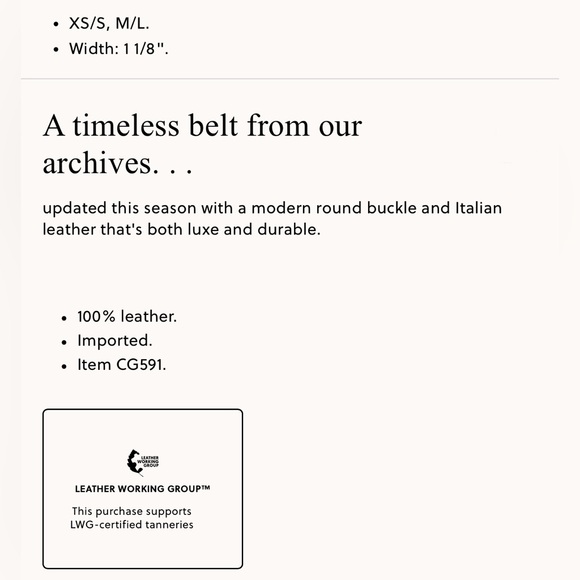 ✨ J. Crew ✨ Braided Metallic Italian Leather Belt - Picture 3 of 3